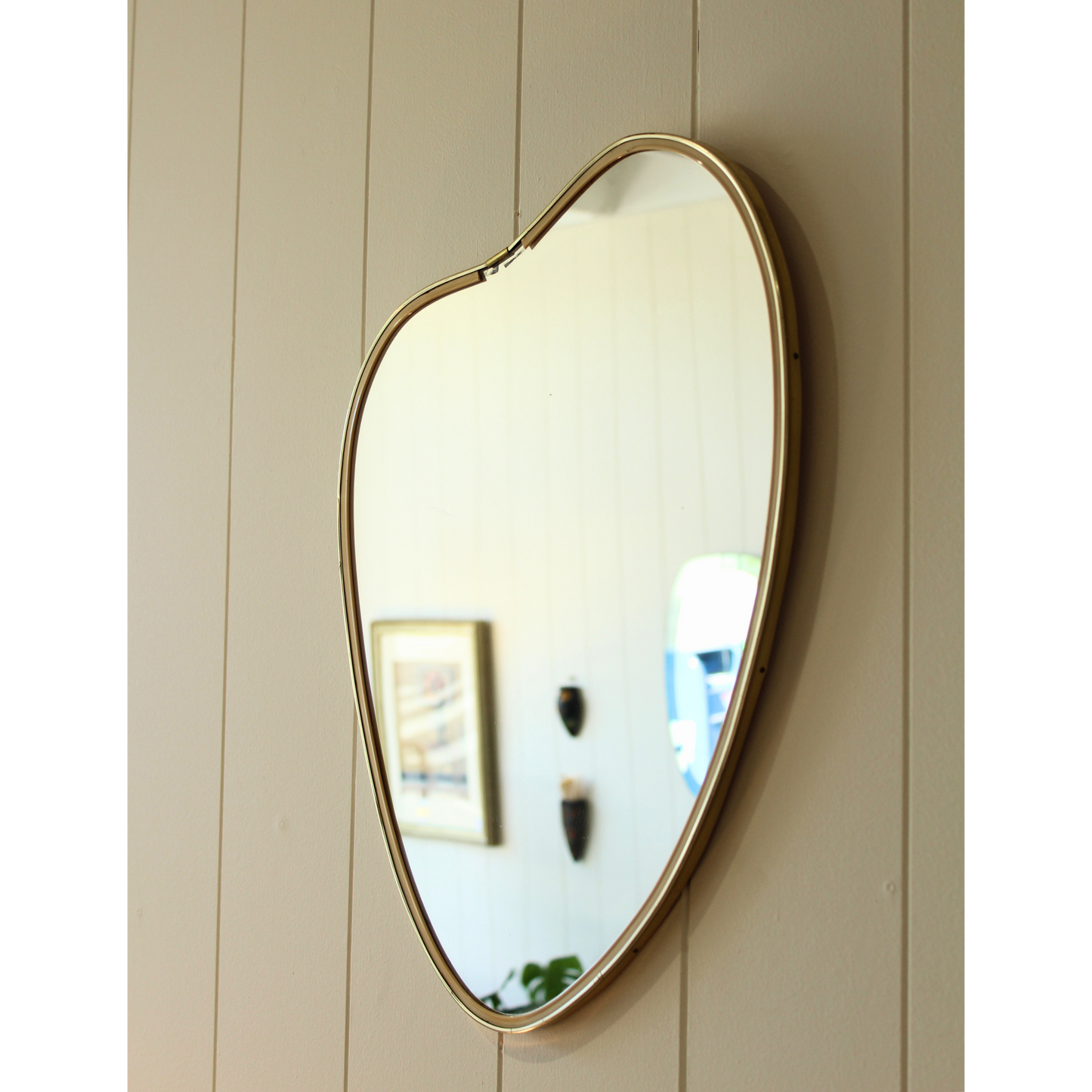 Vintage 1960s Organic Free-form Mirror
