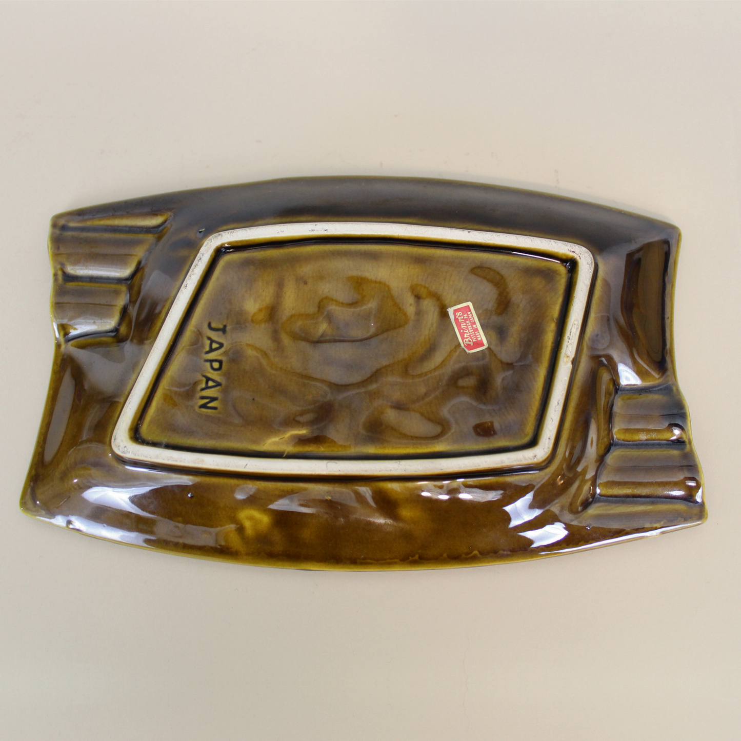 Vintage Mid Century Japanese Flower Dish