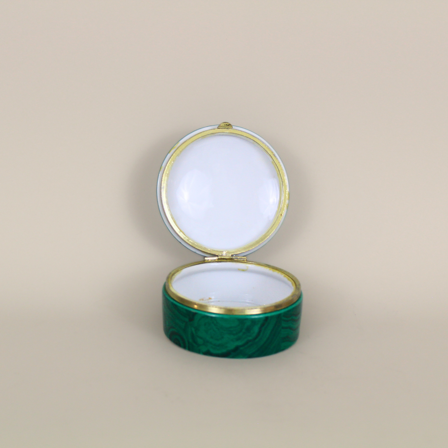 Faux Malachite Trinket Box