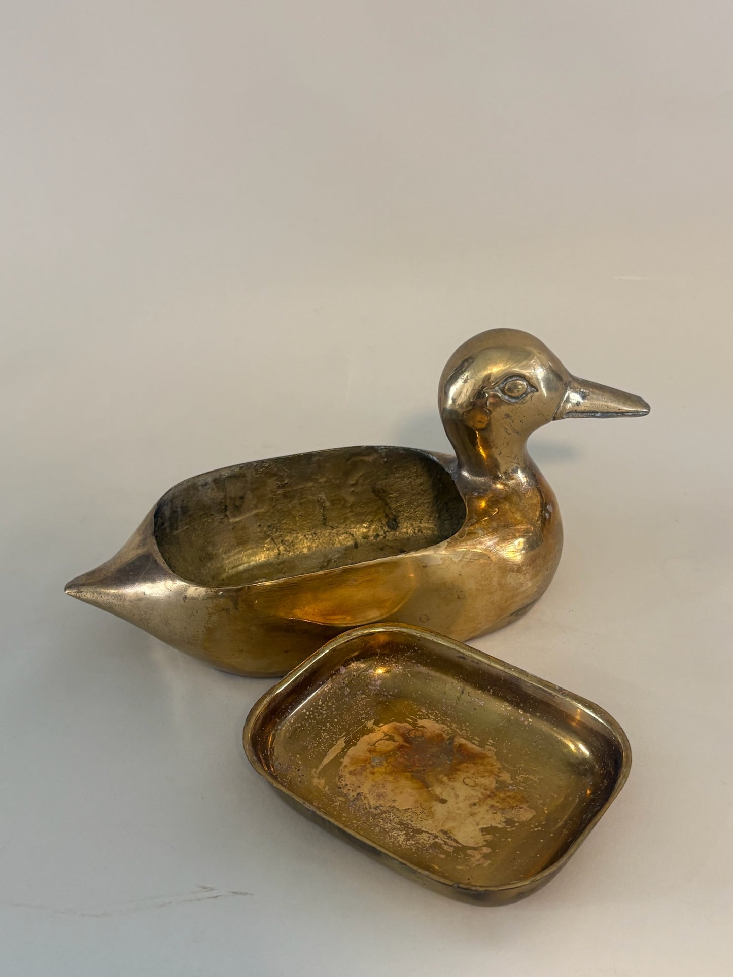 Vintage brass soap or trinket dish