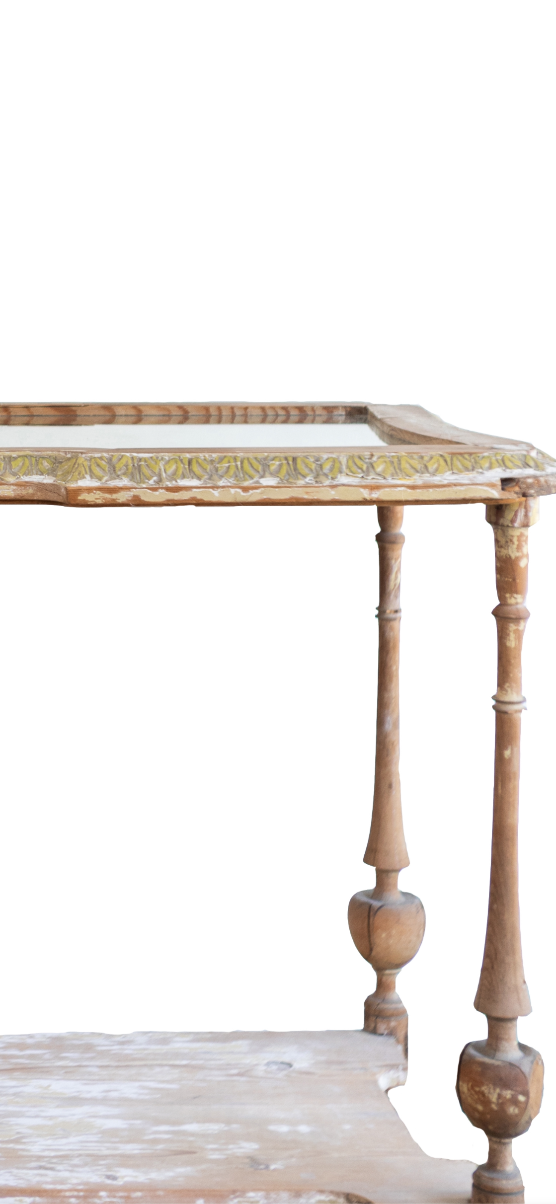 Rustic antique French console/entry table