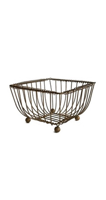 Vintage French Wire Bread Basket