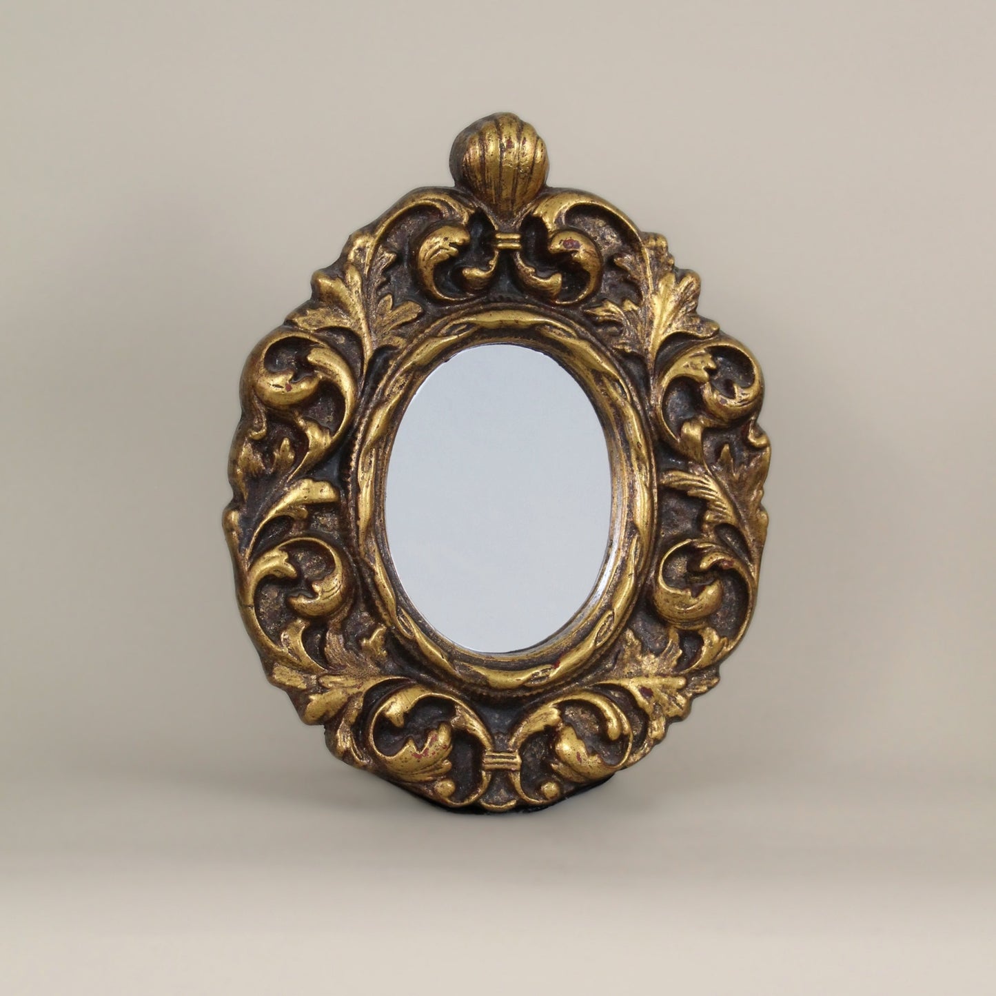 Jaru Gilt Wood Oval Mirror