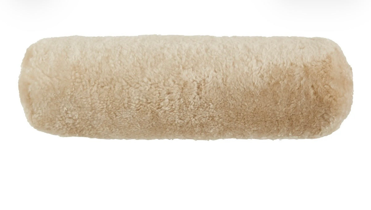 Sheepskin bolster pillow