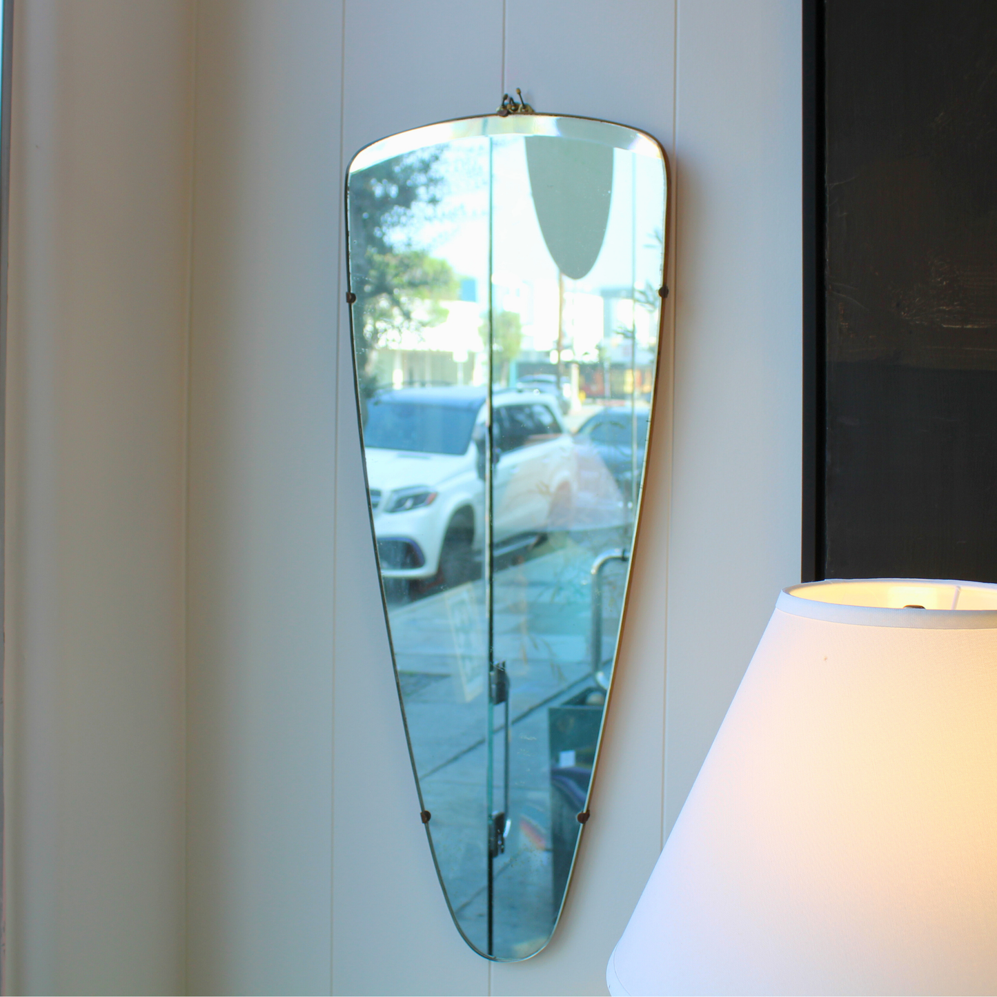 Frameless Mid Century Mirror