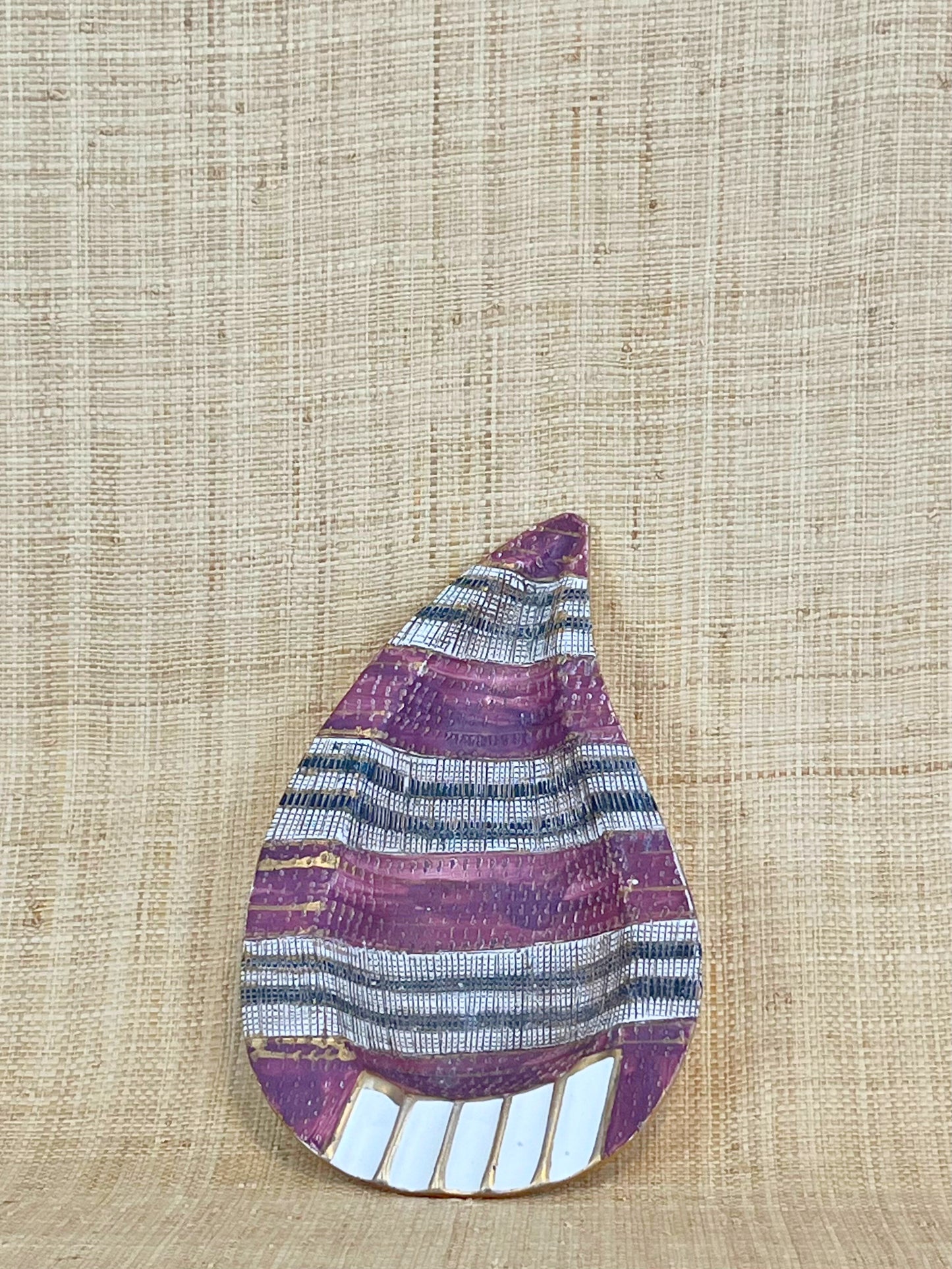 Bitossi Purple Paisley Dish