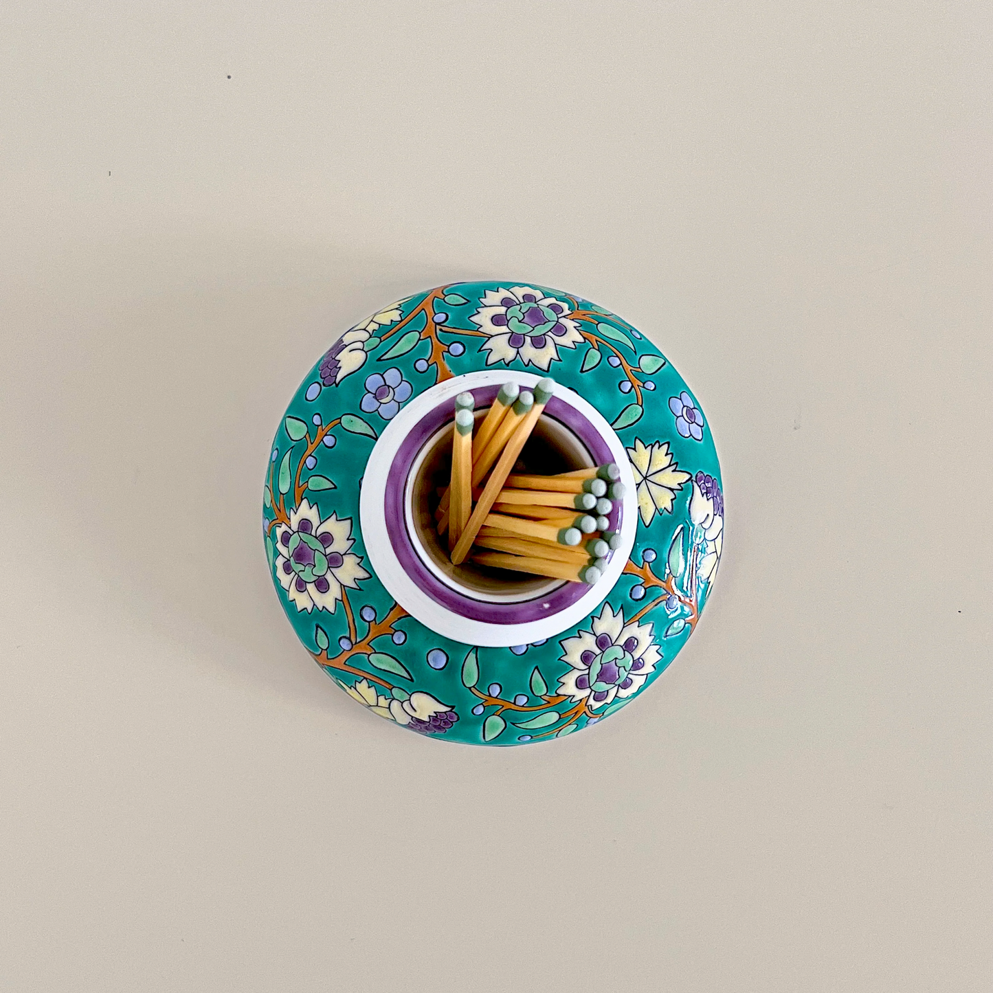 Art Deco Majolica Match Striker