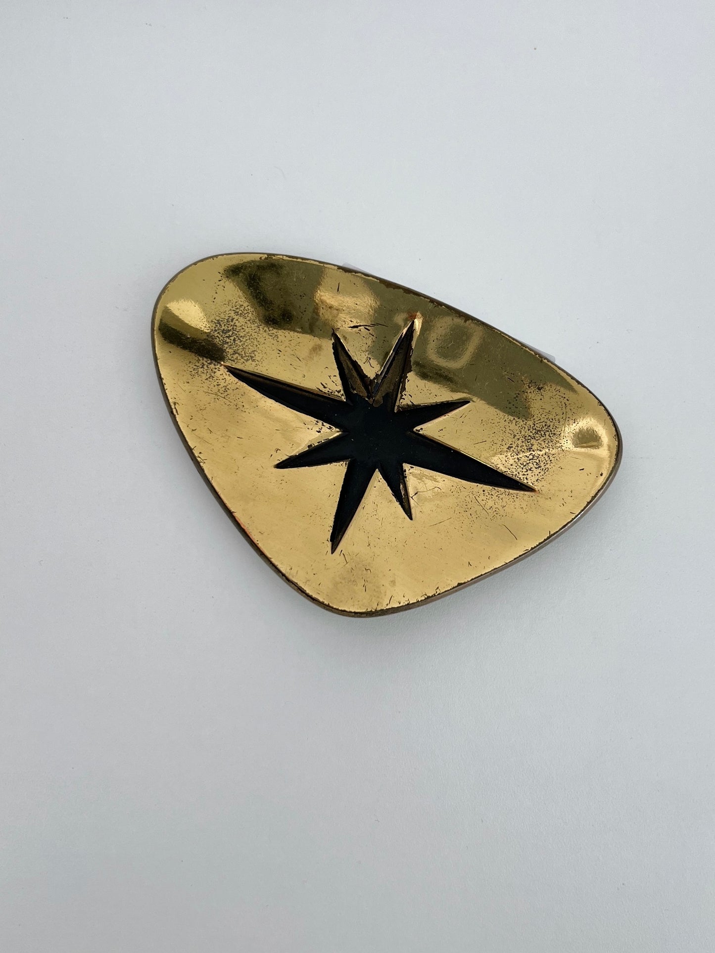 Vintage Brass Dish With Star