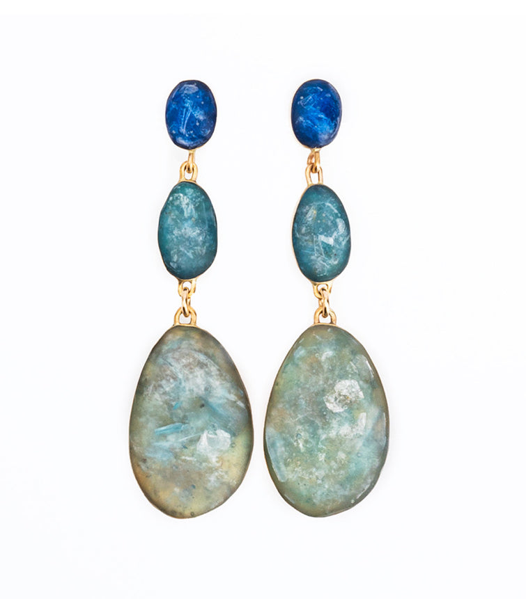 Blue Ice Earrings