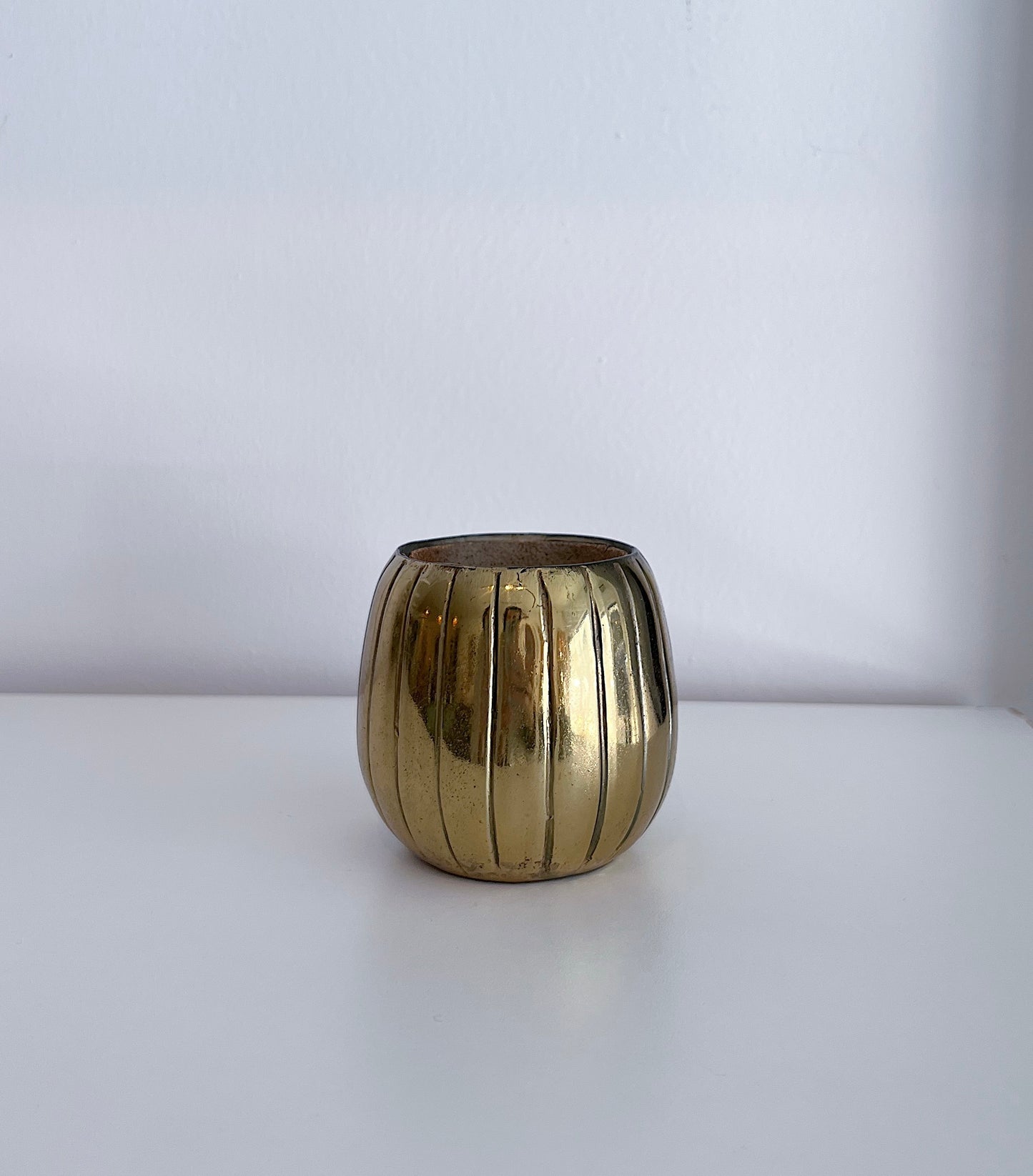 Jen Fred-ware Scalloped Brass Catch-All