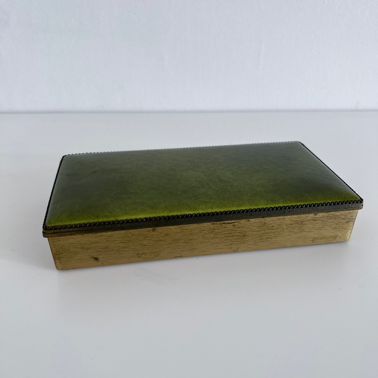 Mid-Century Evans Hand Enameled Trinket Box