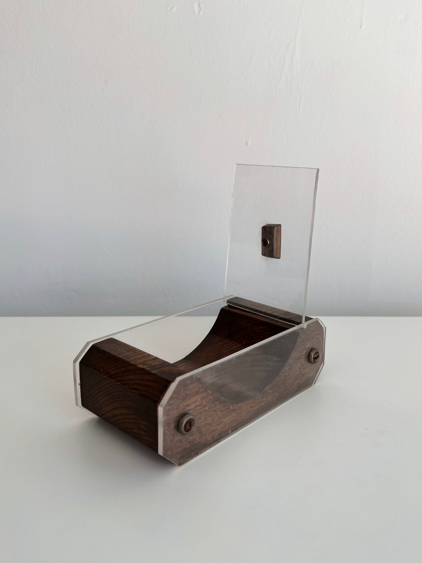 Wooden Box with Plastic Lid