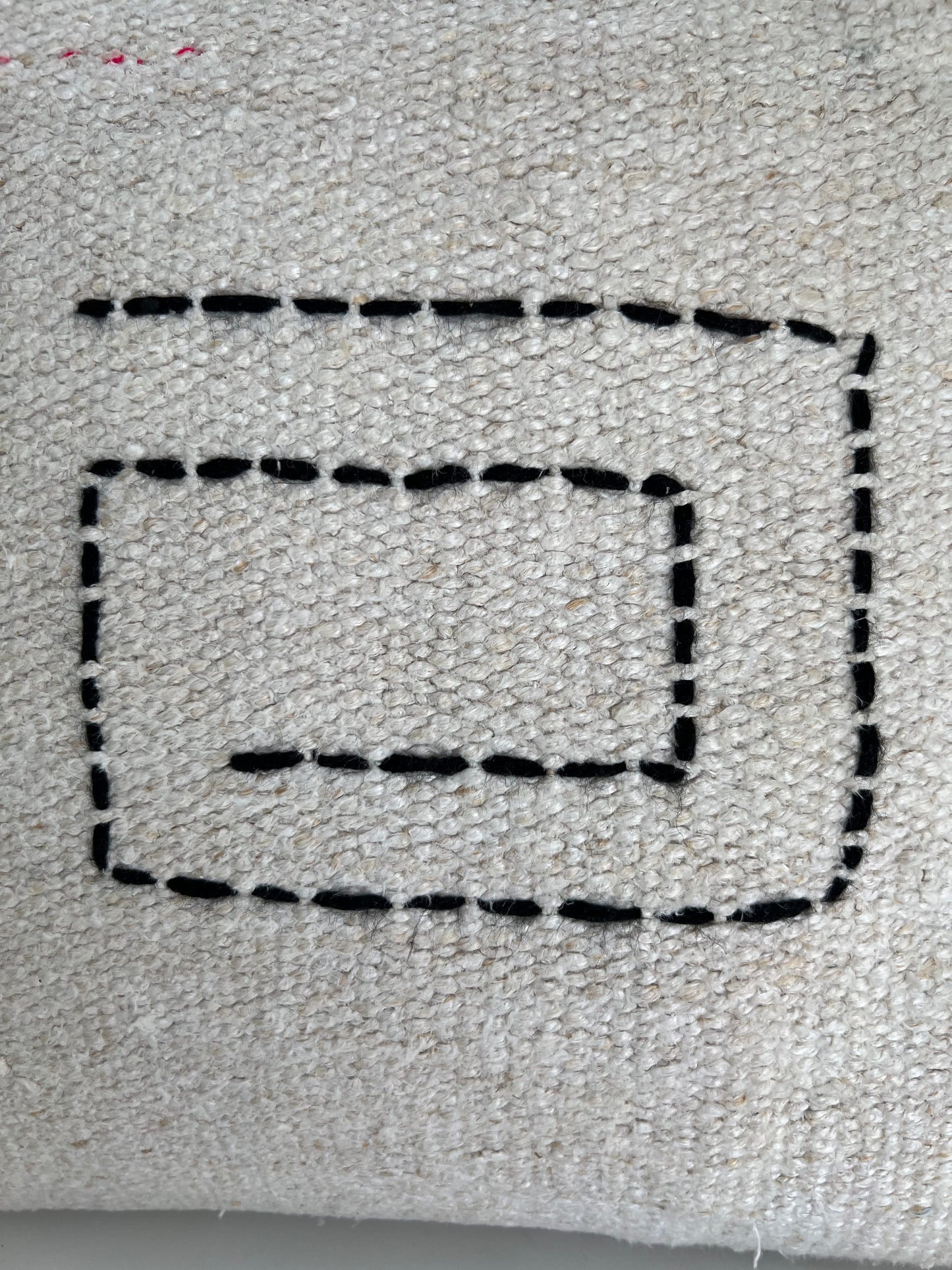 Cream Woven Pillow