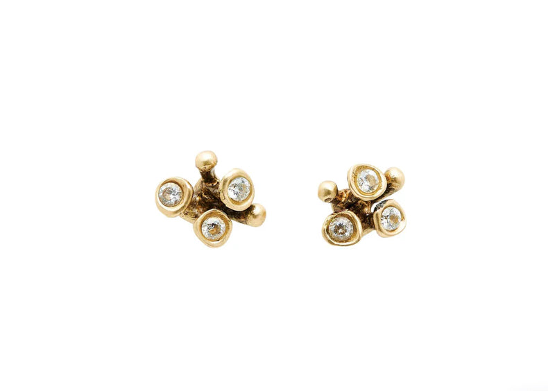 JULIE COHN blossom bronze earrings
