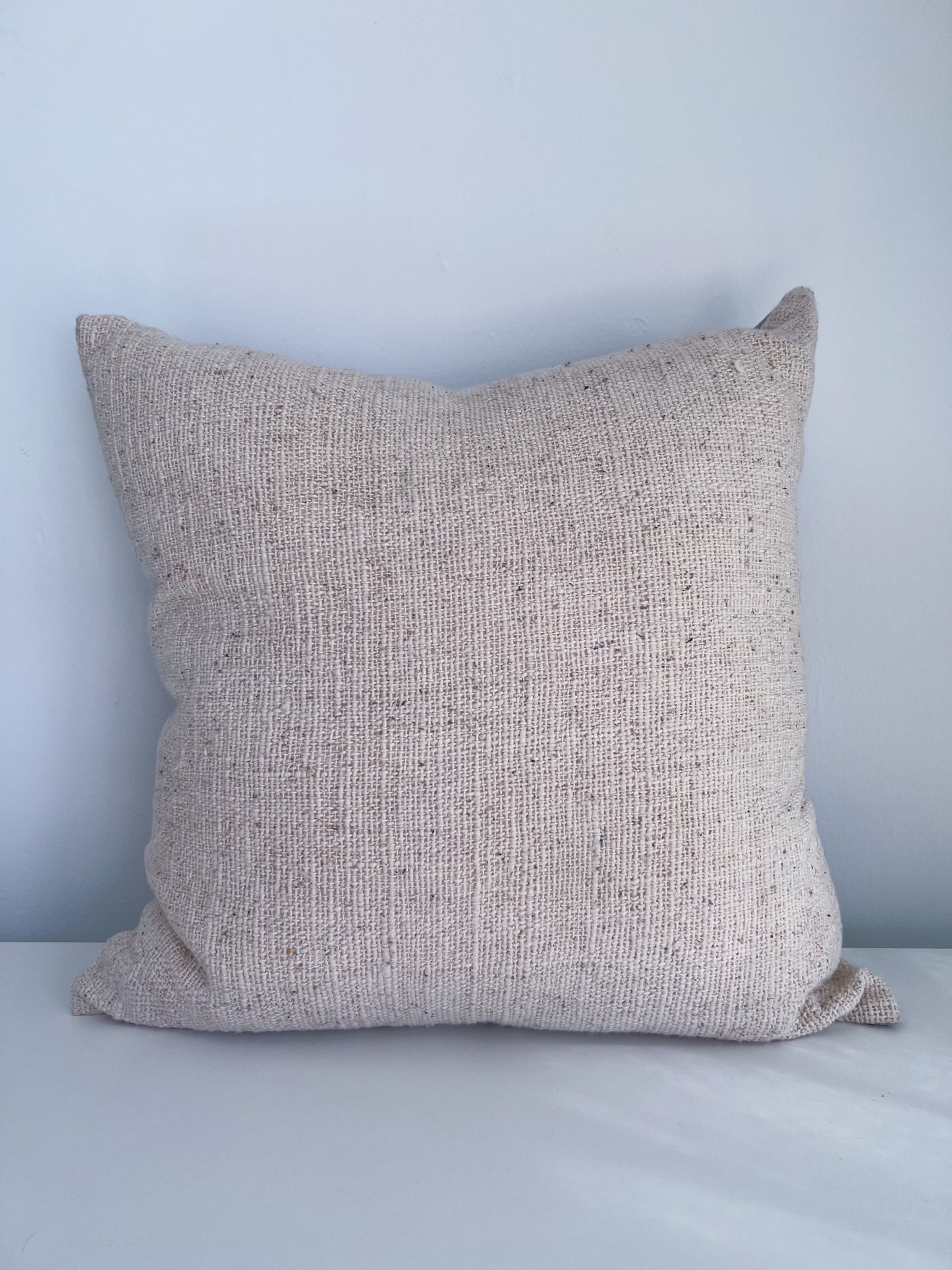 Cream Woven Pillow