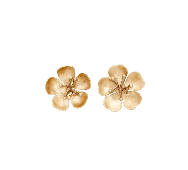 JULIE COHN cherry blossom bronze earrings