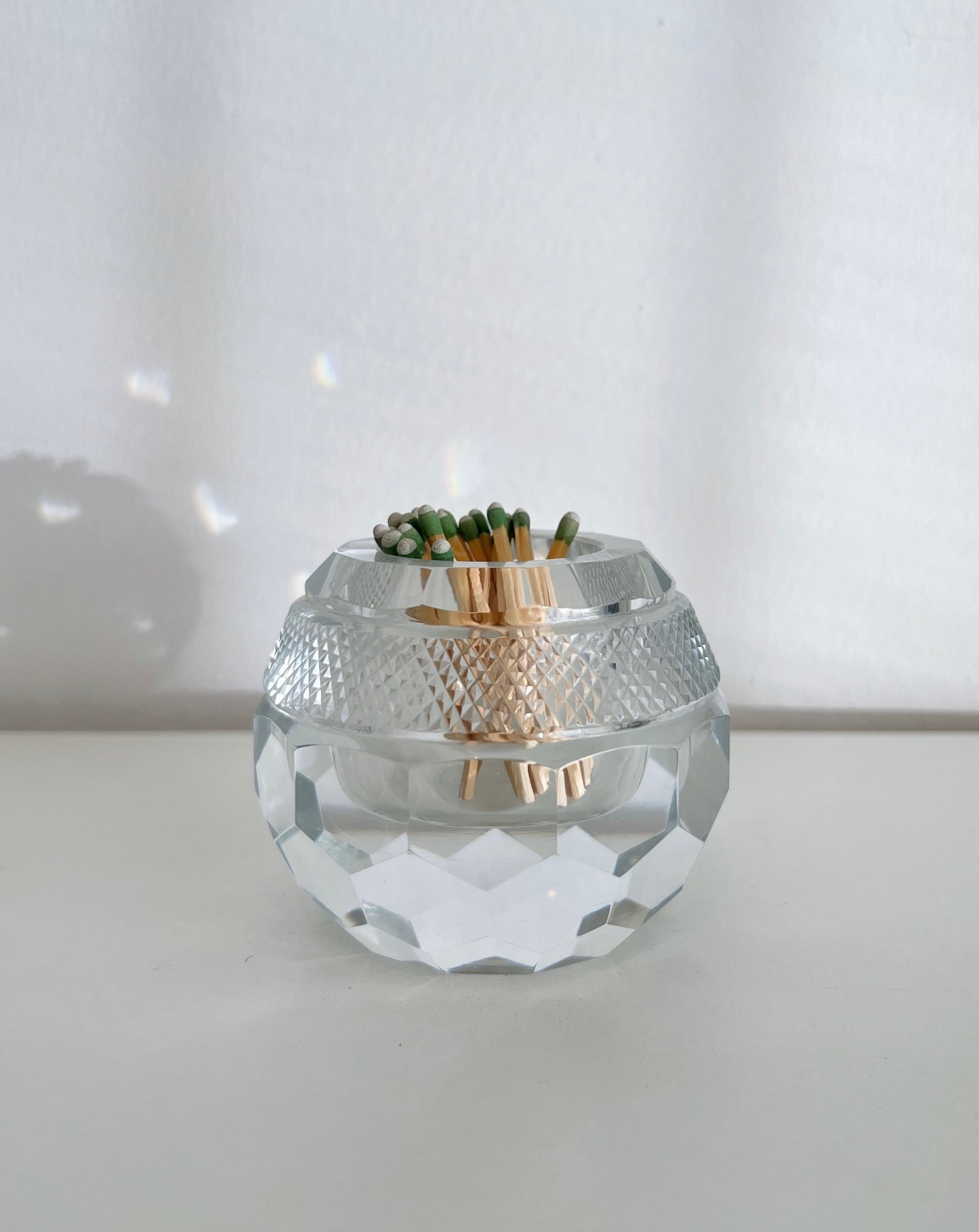 Antique Crystal Match Striker