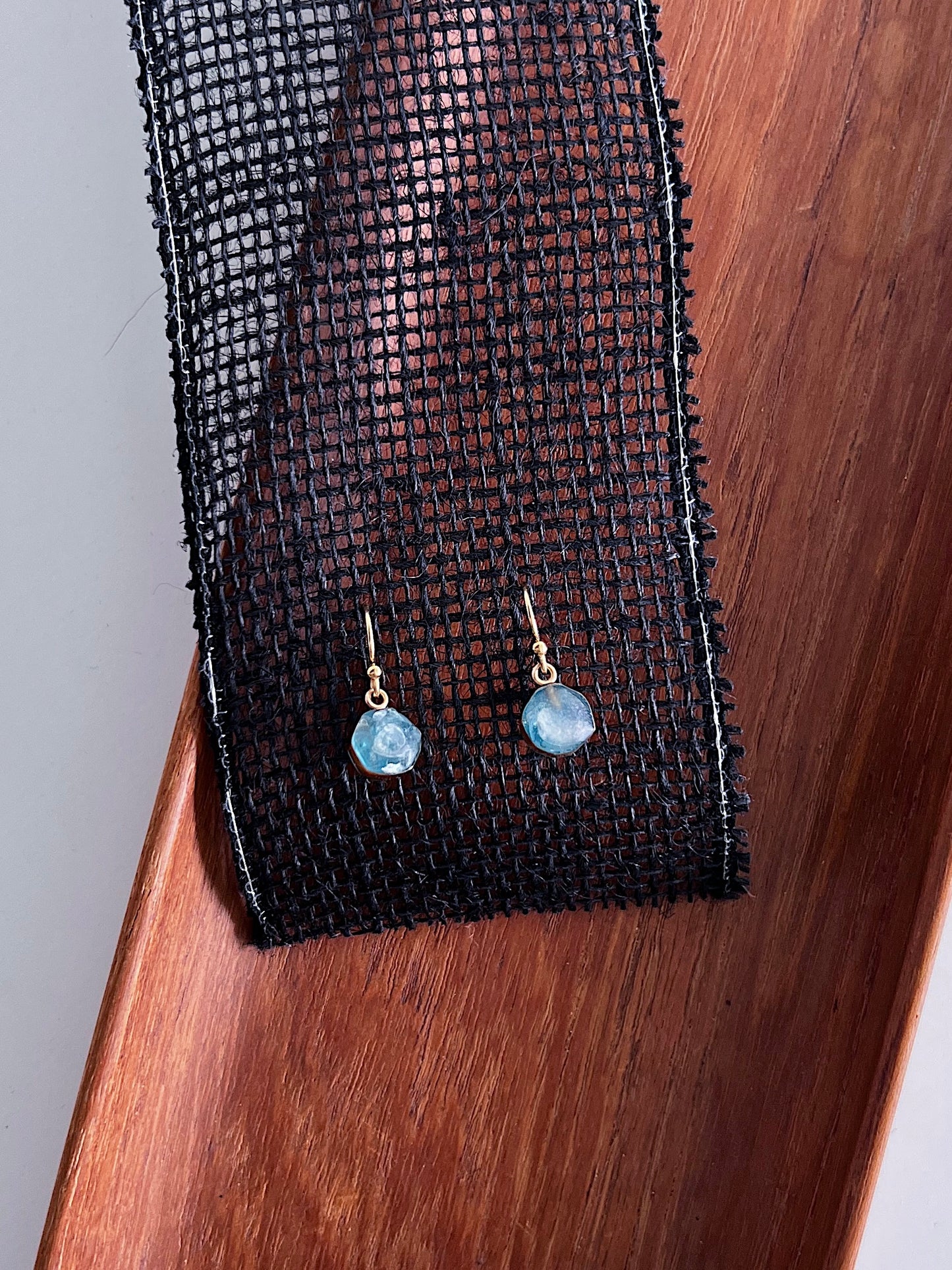 JULIE COHN aquamarine drop earrings