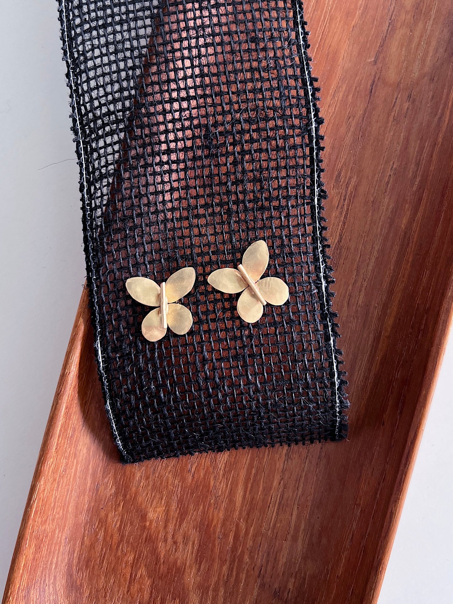JULIE COHN butterfly bronze earrings