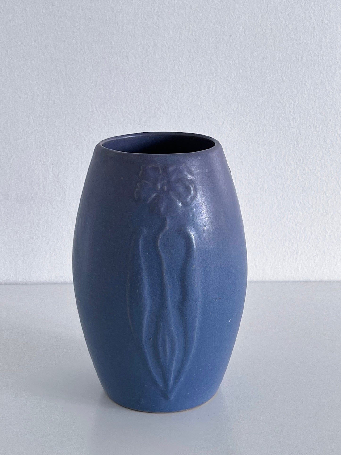 Vintage Stoneware Vase in Purple