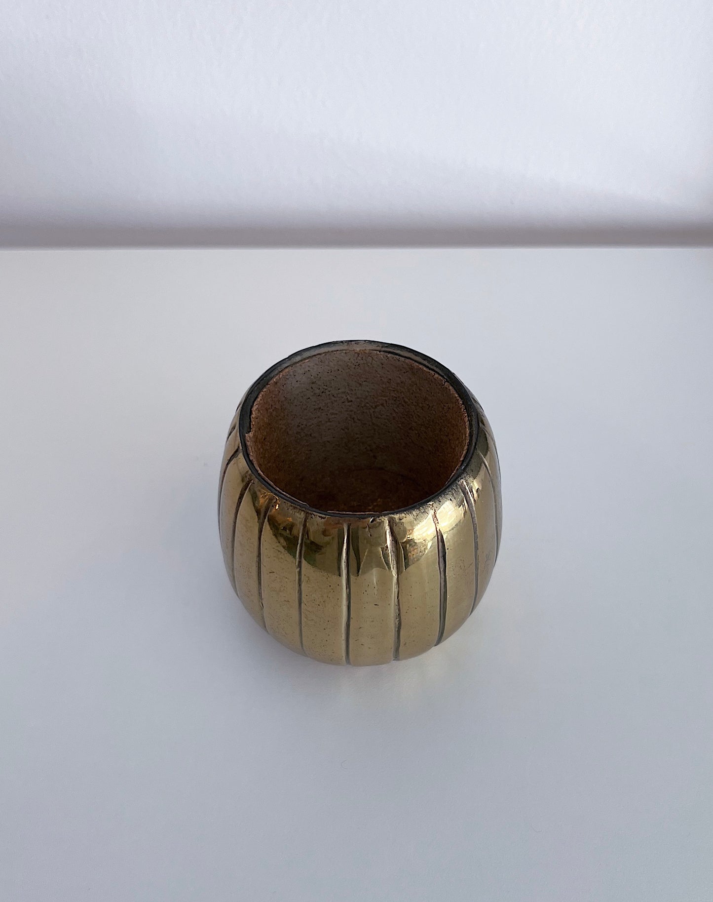 Jen Fred-ware Scalloped Brass Catch-All
