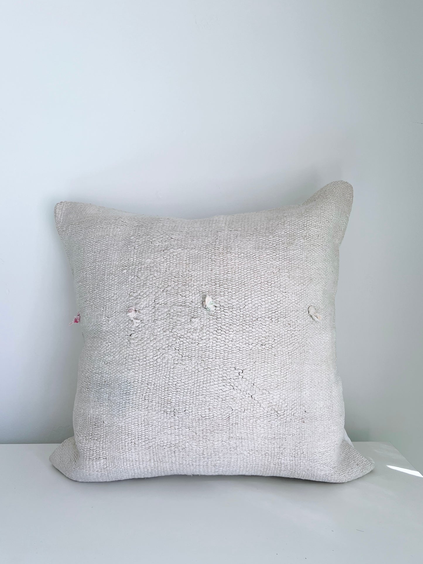 Cream Woven Pillow