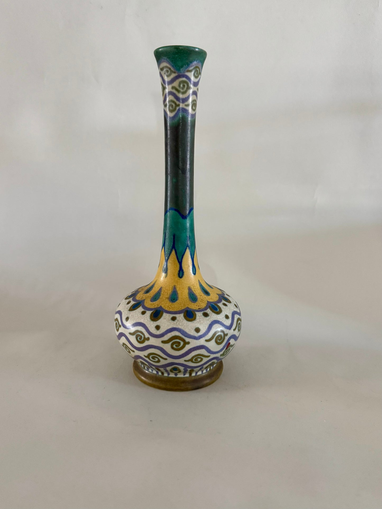 Vintage Dutch Gouda bud vase
