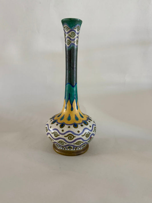 Vintage Dutch Gouda bud vase