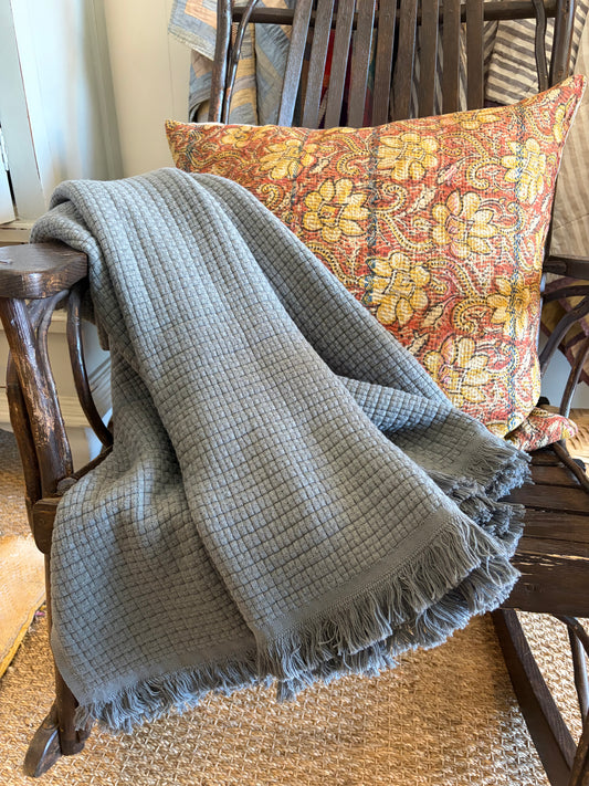 100% Cotton Basket Weave Throw