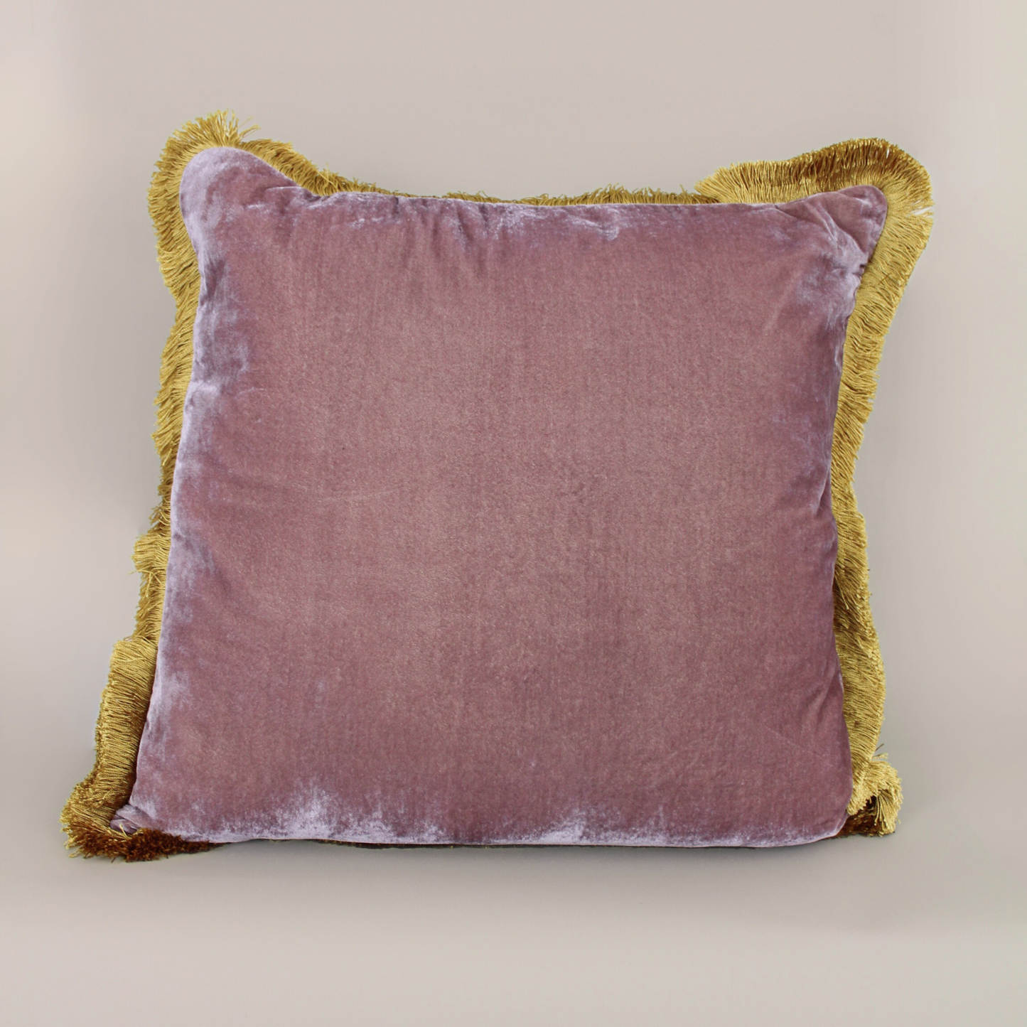 Silk Velvet Pillows With Fringe