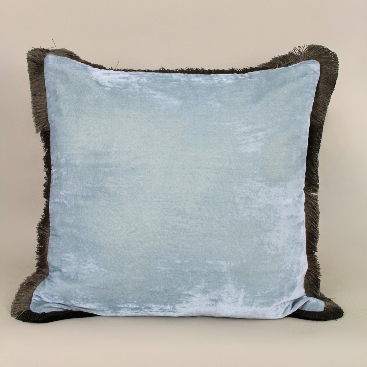 Silk Velvet Pillows With Fringe