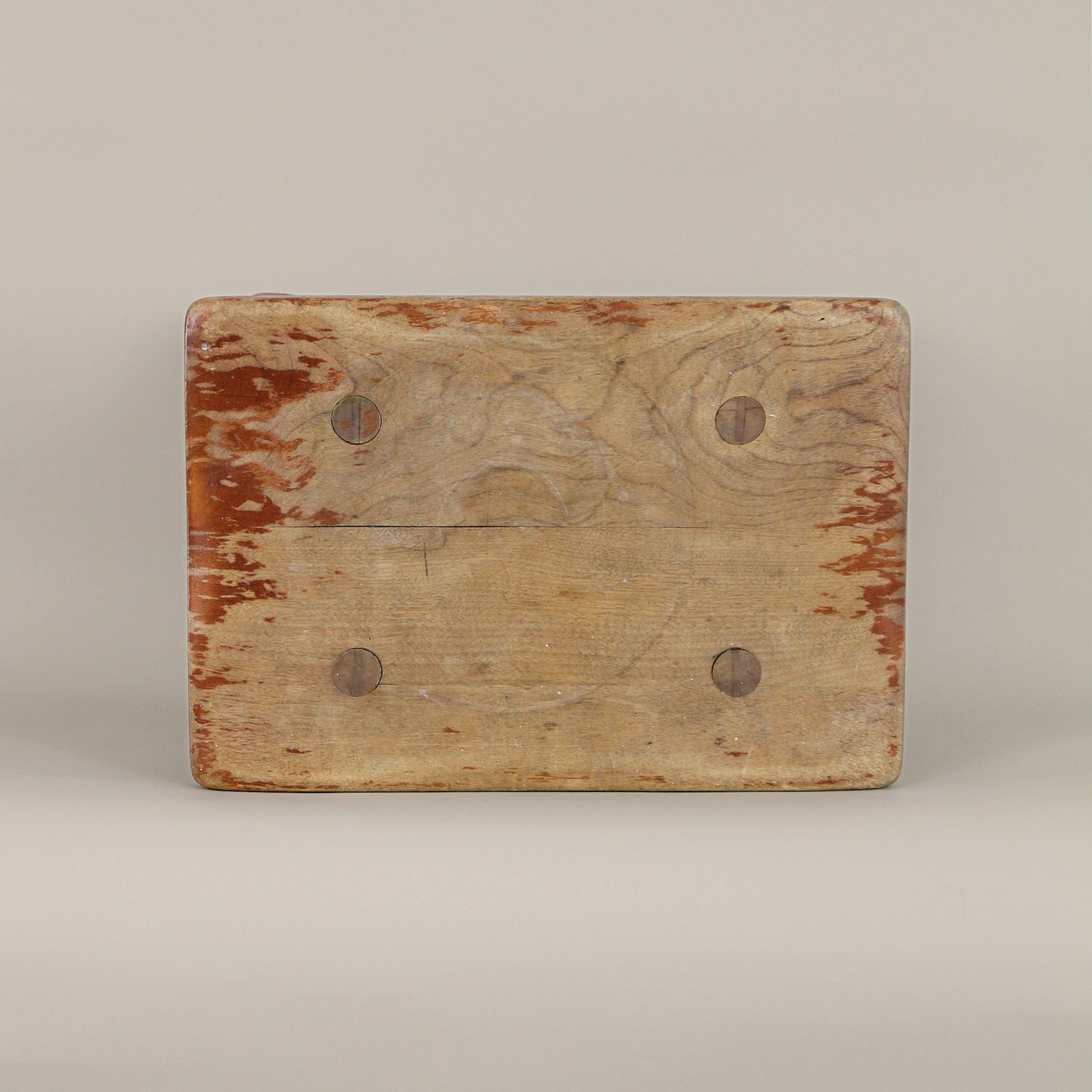 Antique Wood Footstool