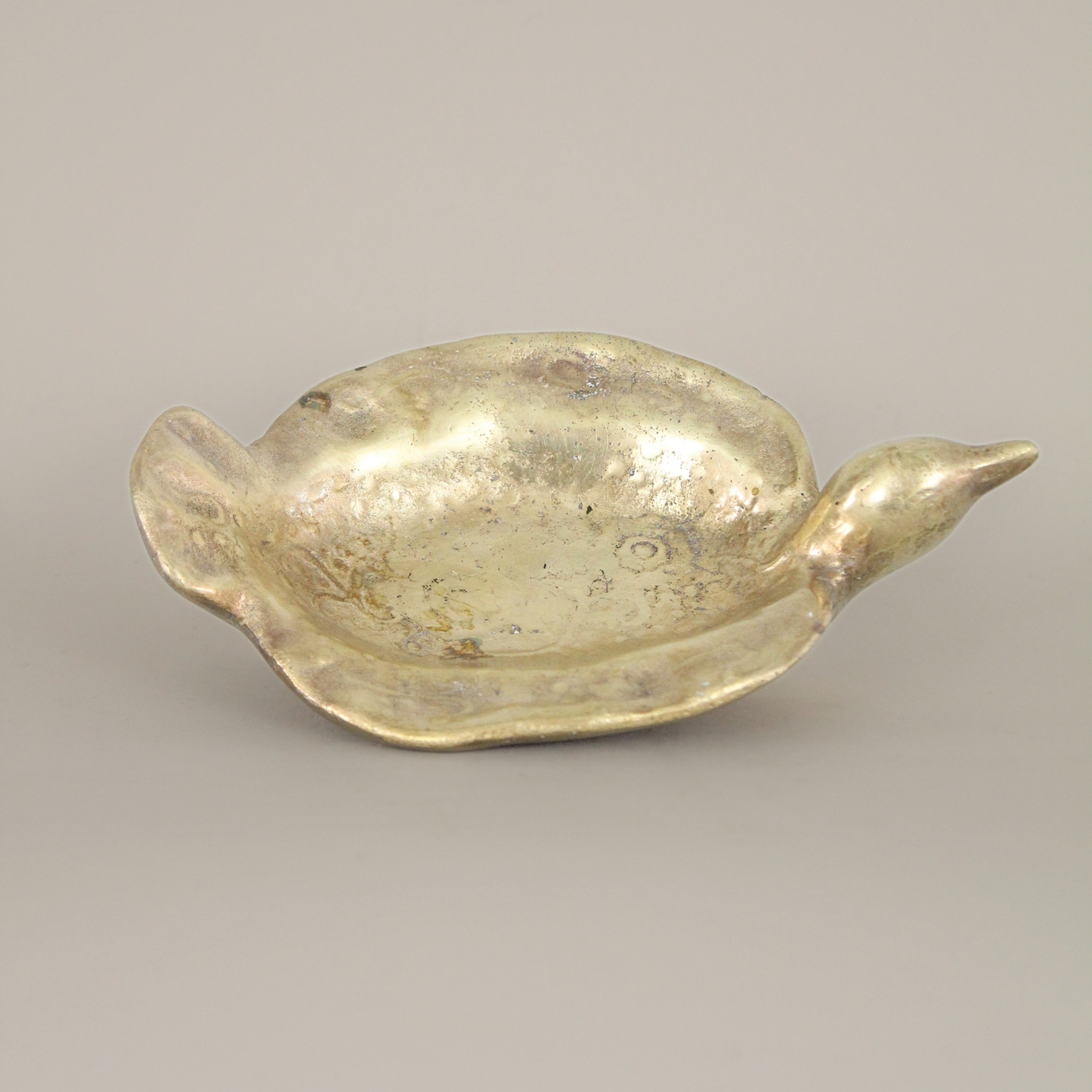Mid Century Mexican solid bronze bird dish