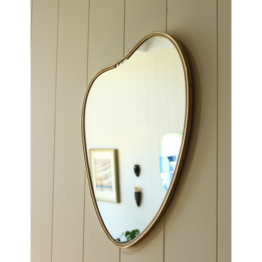 Vintage 1960s Organic Free-form Mirror