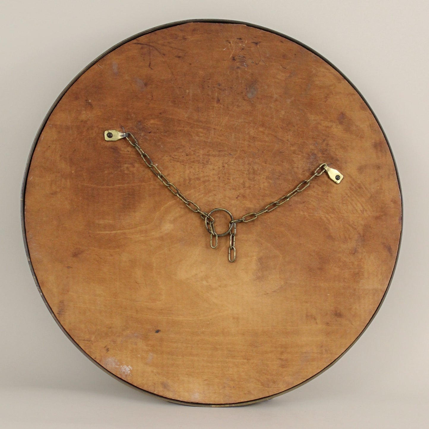 1950’s English Brass Nautical Porthole Convex Mirror