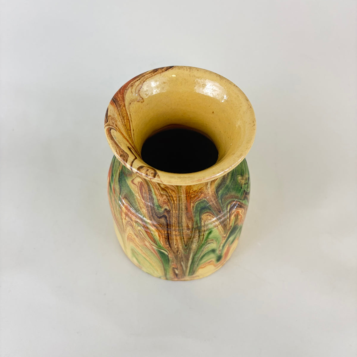 Vintage French Jasper Stoneware Vase