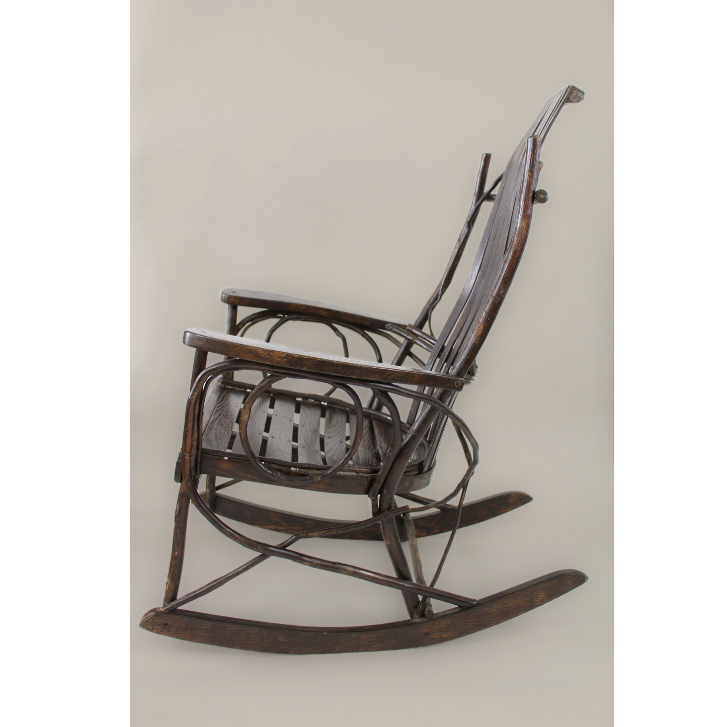 Vintage Amish Bentwood Rocking Chair