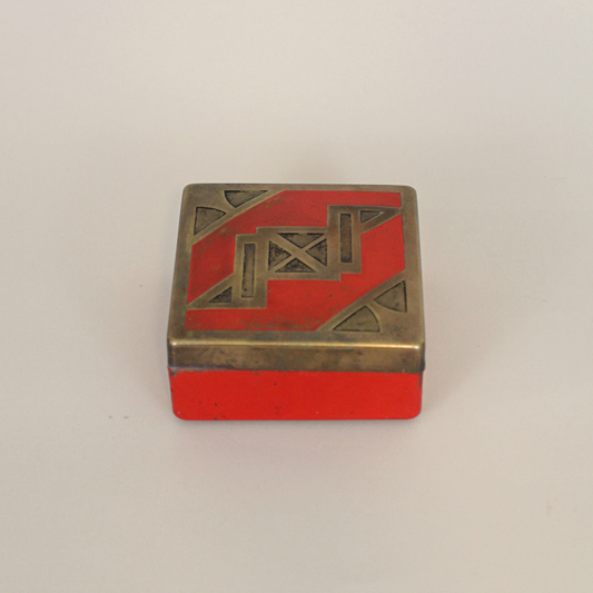 Antique Metal Trinket Box