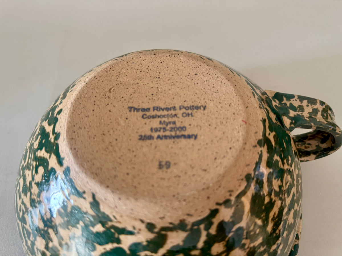 Vintage sponge ware mixing bowl