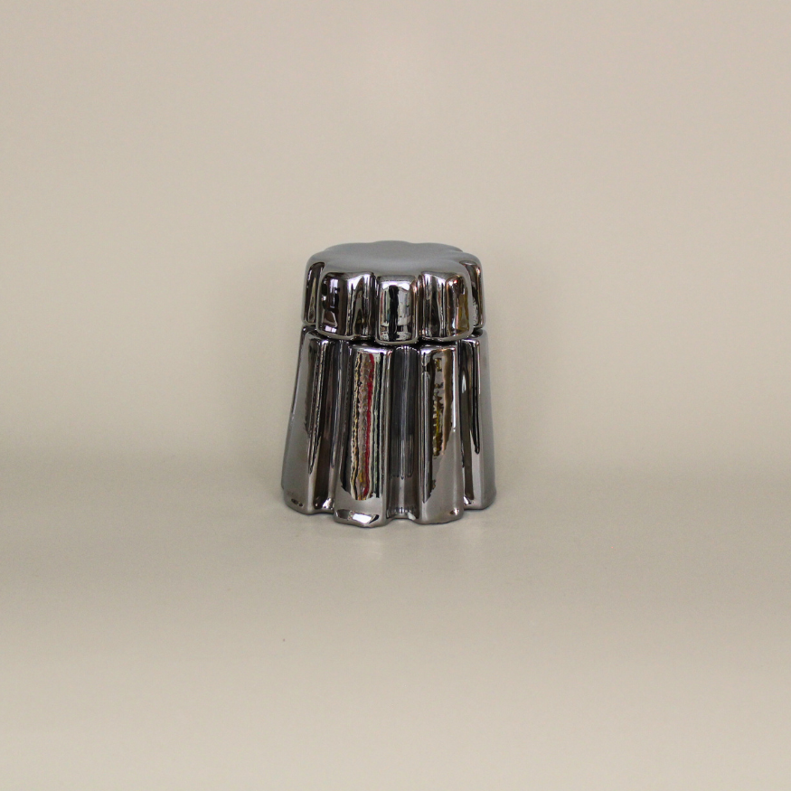 Silver Jaru Jar w/ Lid