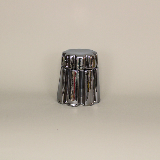 Silver Jaru Jar w/ Lid