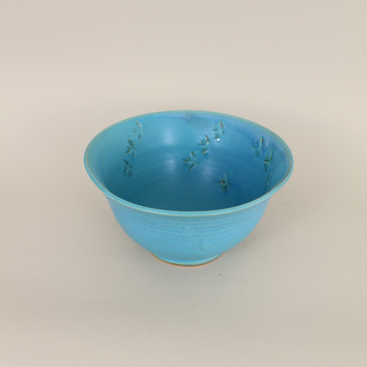 Turquoise Art Pottery with Birds