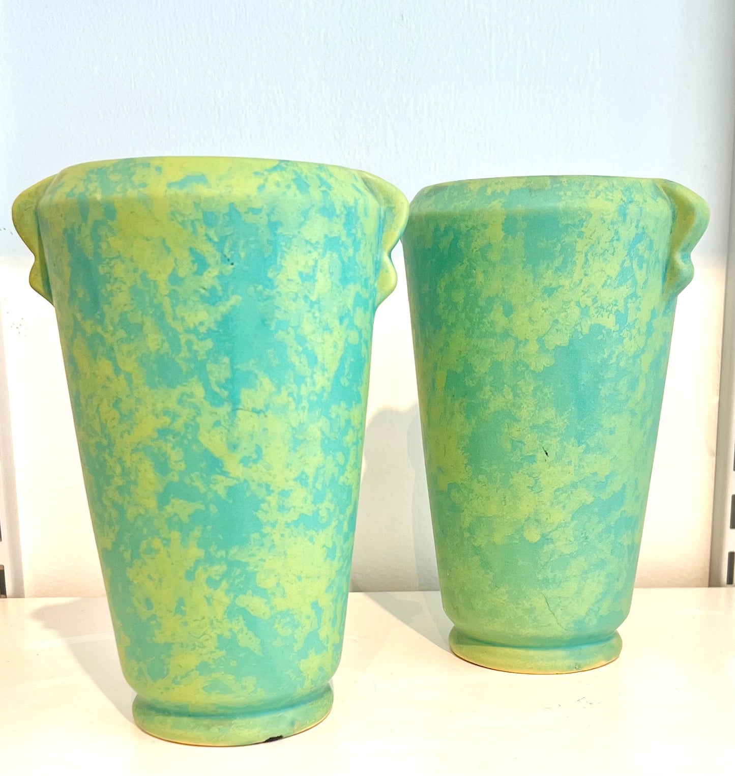 Early American Arts and Crafts pottery vases