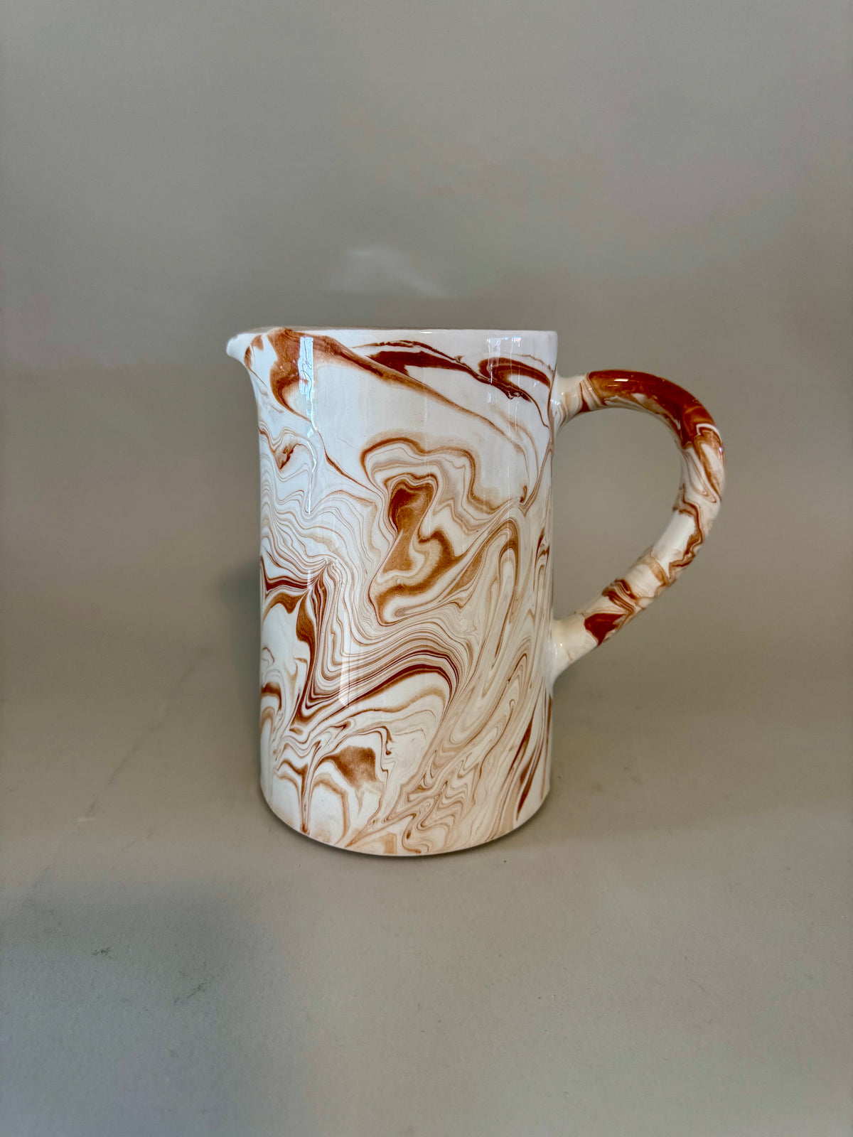 Marbled pitcher Terra Cotta