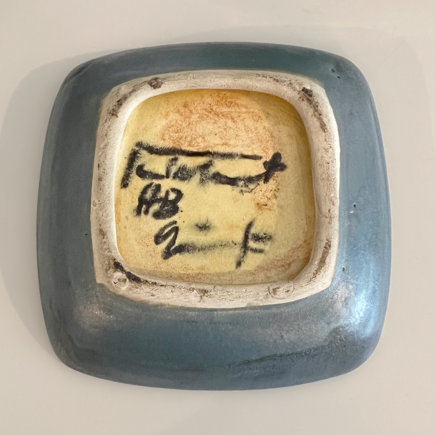 Vintage French Quimper Ceramic and Glass Dish