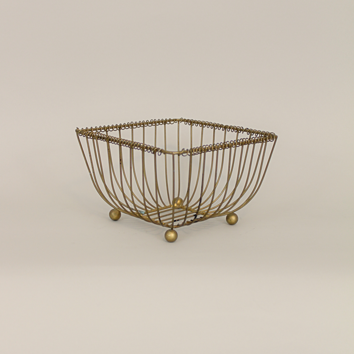 Vintage French Wire Bread Basket