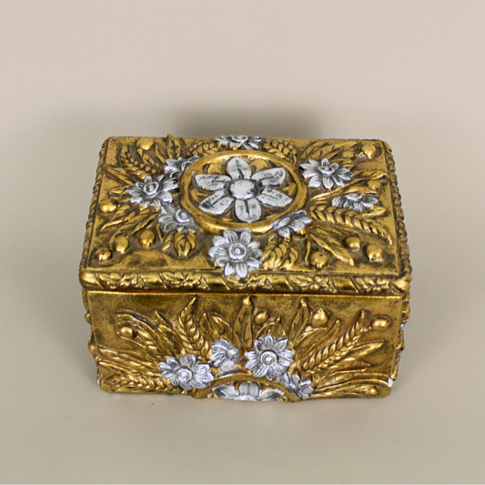 Sculptural Floral Ceramic Box