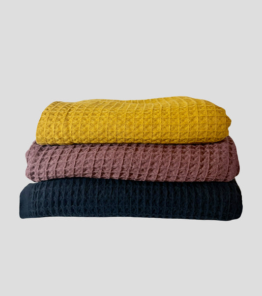 100% Cotton Waffle Throws