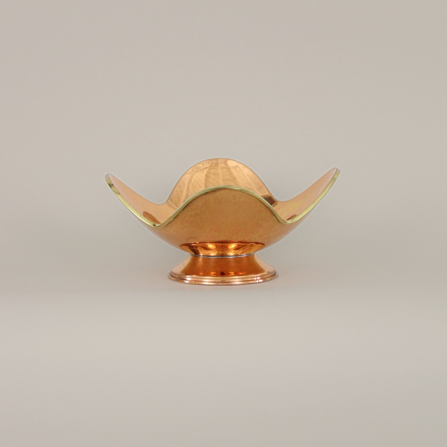 Copper clover candy dish/bowl
