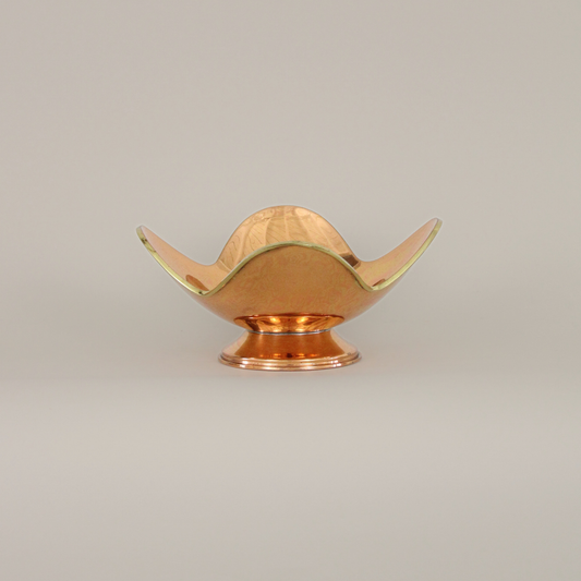 Copper clover candy dish/bowl